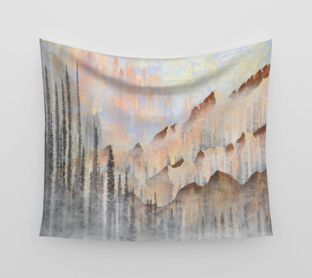 Afterburn Tapestry by Emily Magone