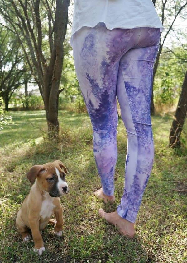 Leggings Lavender Watercolor Leggings 1