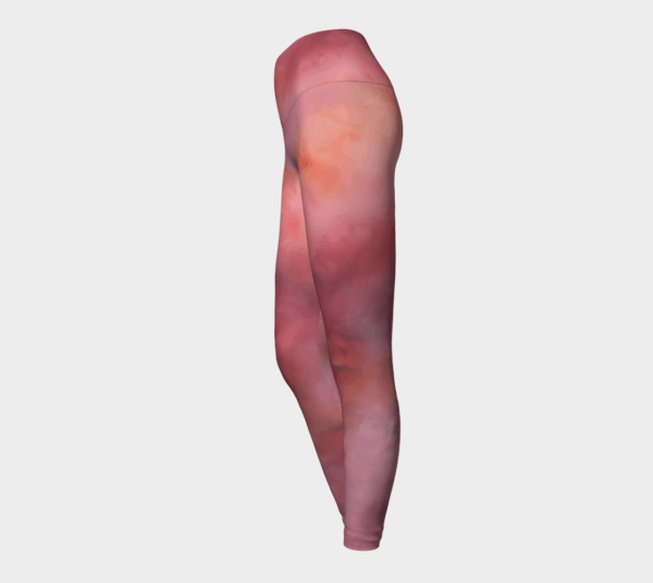 Leggings Pink Abstract Art Leggings 4 1