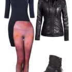 Leggings Pink Abstract Art Leggings Outfit Ideas 2 1