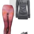 Leggings Pink Abstract Art Leggings Outfit Ideas 4 1