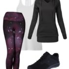 Leggings Purple Galaxy Leggings Outfit Ideas 4