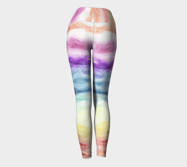 Leggings Watercolor Rainbow Leggings 2