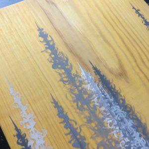 Original Painting Trees on Wood 11 1