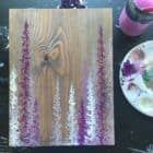 Original Painting Trees on Wood 12 6