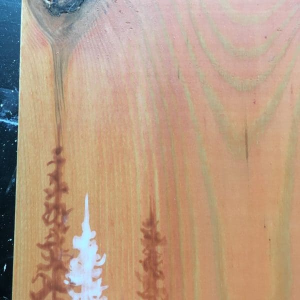 Original Painting Trees on Wood 14 6
