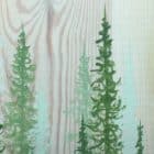 Original Painting Trees on Wood 3 1