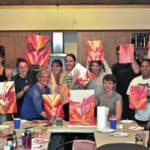 Painting Party Red Canna Party 1