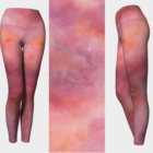 Pink Abstract Art Leggings