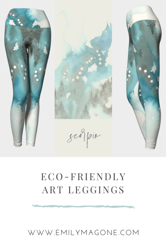 Scorpio Watercolor Leggings