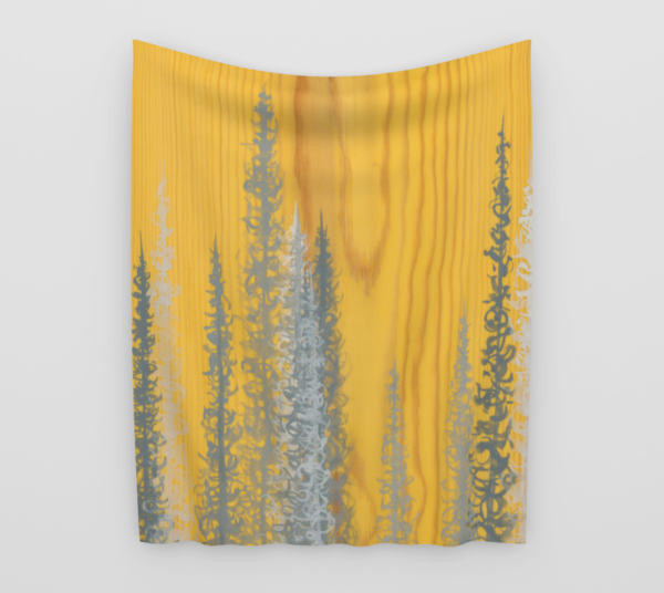 Trees on Wood Tapestry