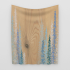 Trees on Wood Tapestry